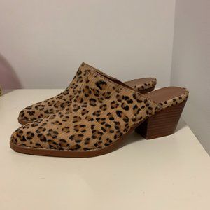 Cheetah Mules w/ short heel